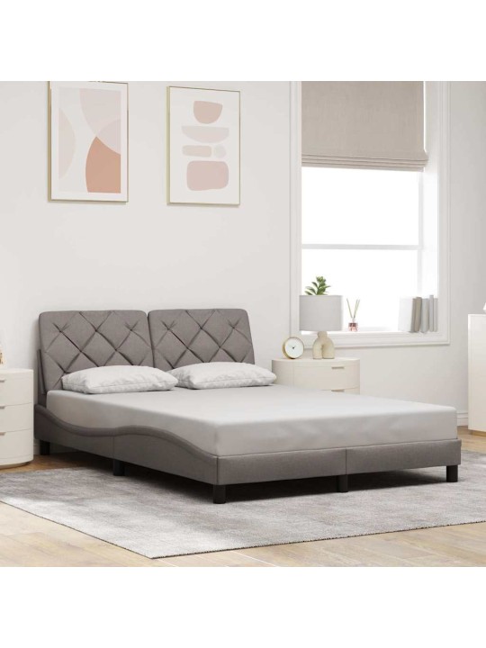 Rám postele bez matrace taupe 120 x 200 cm textil