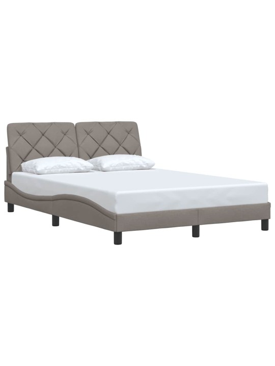 Rám postele bez matrace taupe 140 x 200 cm textil