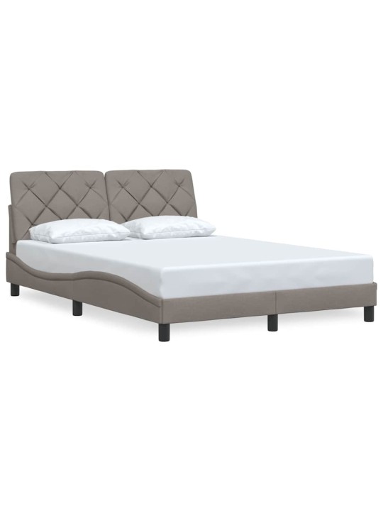 Rám postele bez matrace taupe 140 x 200 cm textil