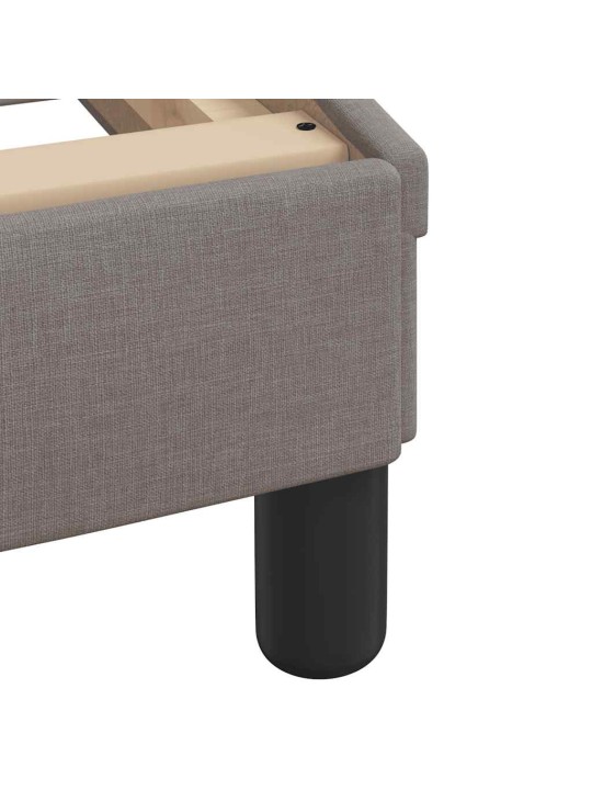 Rám postele bez matrace taupe 140 x 200 cm textil