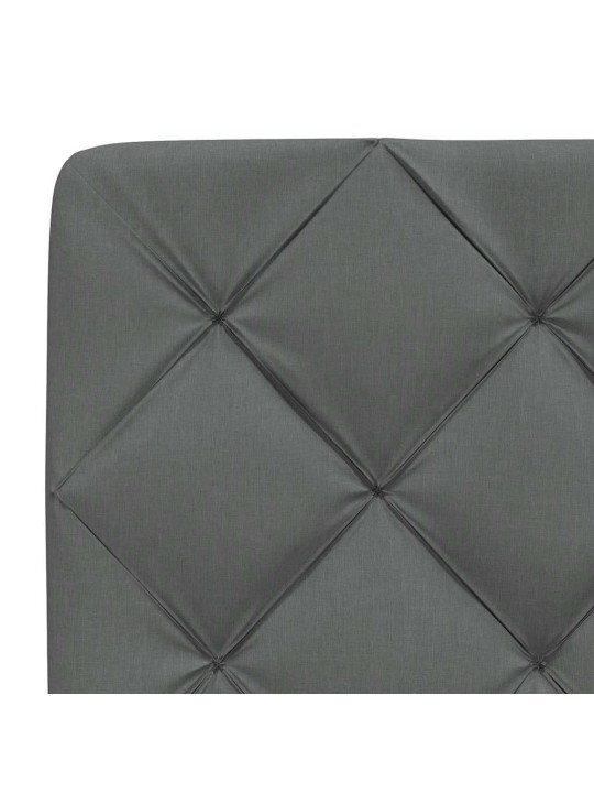 Rám postele bez matrace tmavě šedý 180 x 200 cm textil
