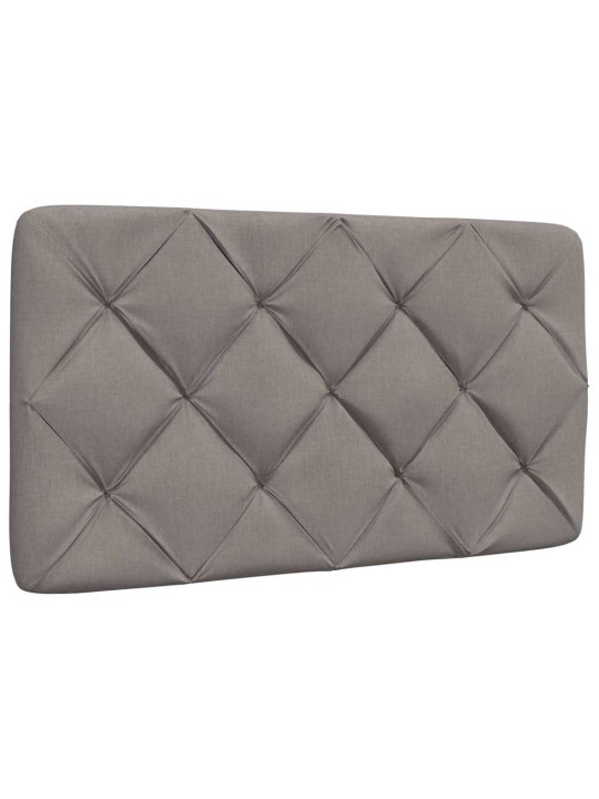 Rám postele s led bez matrace taupe 90x190 cm látka