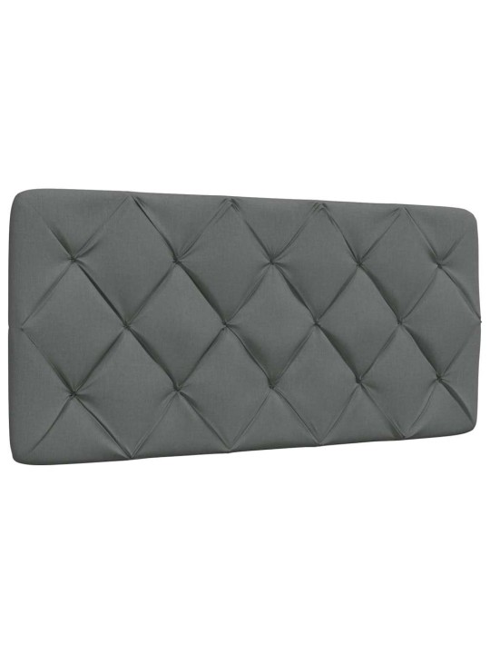 Rám postele s led bez matrace tmavě šedá 100x200 cm látka