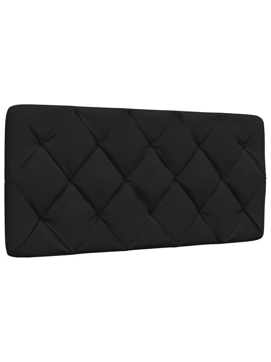 Rám postele s led bez matrace černý 100x200 cm látka