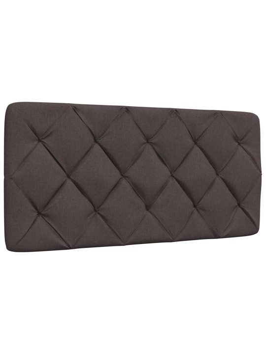 Rám postele s led bez matrace tmavě hnědá 100x200 cm látka