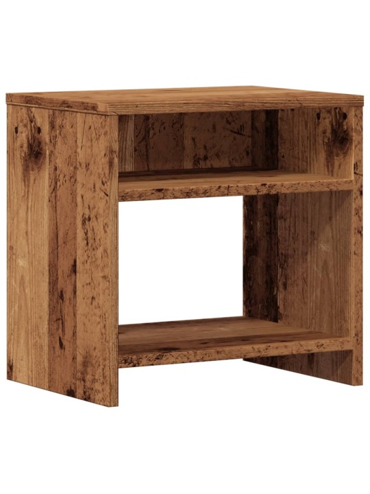 Noční stolek old wood 40 x 30 x 40 cm kompozitní dřevo