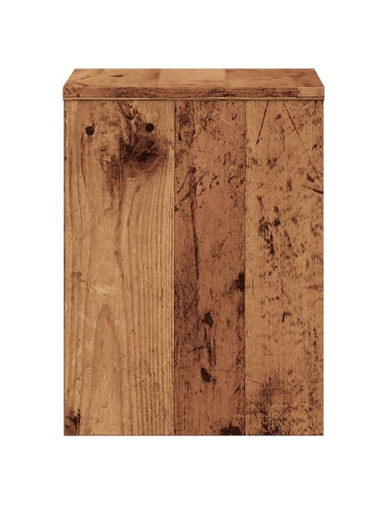 Noční stolky 2 ks old wood 40 x 30 x 40 cm kompozitní dřevo