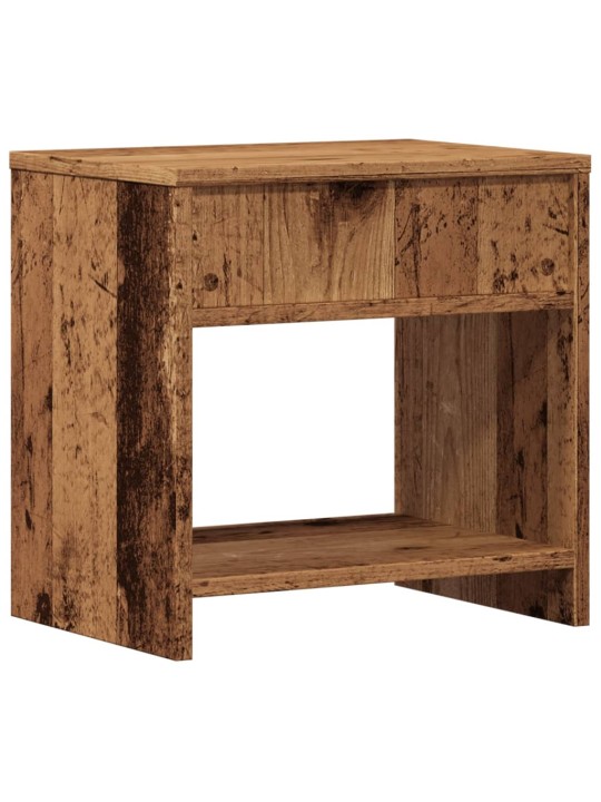 Noční stolky 2 ks old wood 40 x 30 x 40 cm kompozitní dřevo