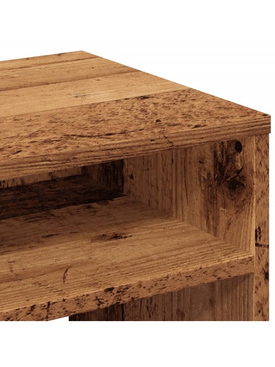 Noční stolky 2 ks old wood 40 x 30 x 40 cm kompozitní dřevo