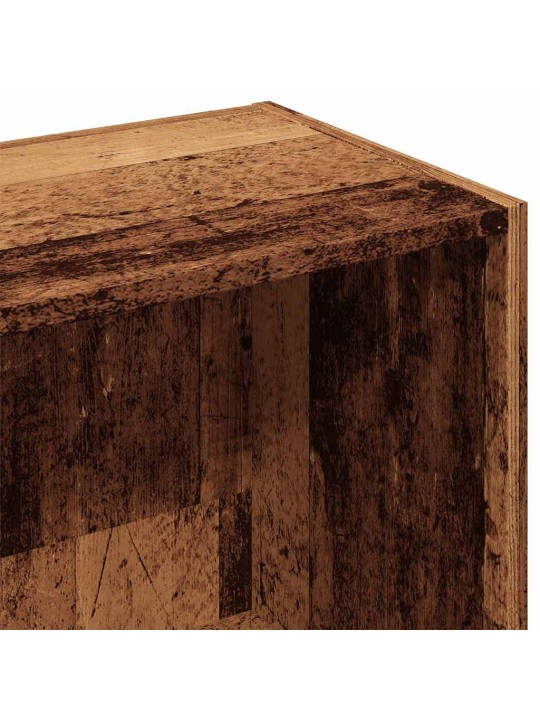 Knihovna old wood 50x25x80 cm kompozitní dřevo
