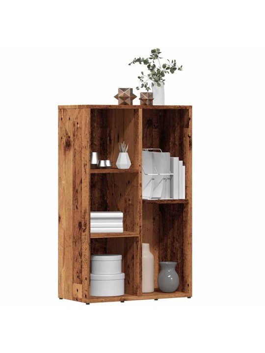 Knihovna old wood 50x25x80 cm kompozitní dřevo
