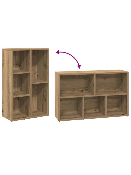 Knihovna dub artisan 50x25x80 cm kompozitní dřevo