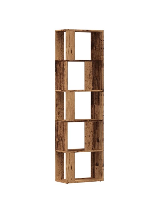Knihovna old wood 45 x 24 x 159 cm kompozitní dřevo
