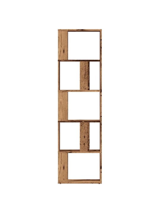 Knihovna old wood 45 x 24 x 159 cm kompozitní dřevo