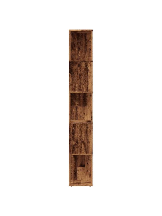 Knihovna old wood 45 x 24 x 159 cm kompozitní dřevo