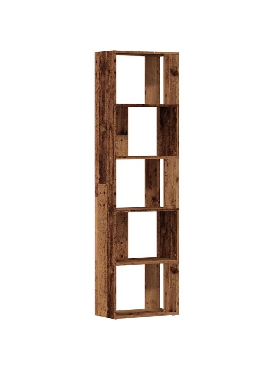 Knihovna old wood 45 x 24 x 159 cm kompozitní dřevo