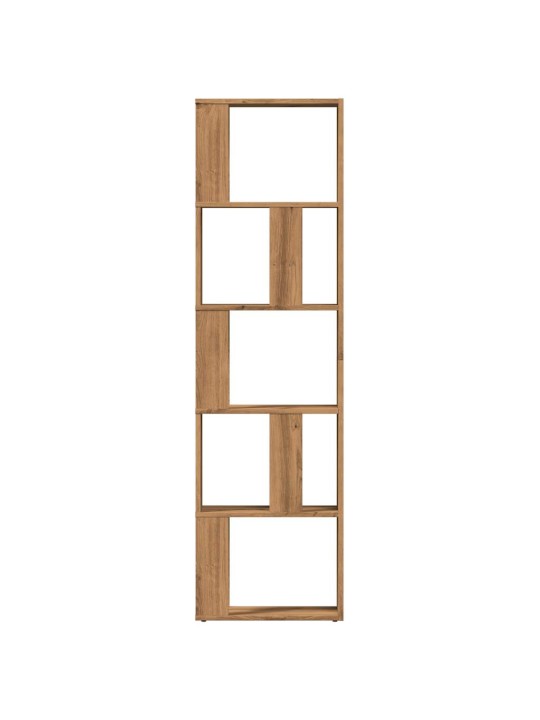 Knihovna dub artisan 45 x 24 x 159 cm kompozitní dřevo