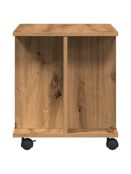 TV stolek na kolečkách dub artisan 80x40x45 cm kompozitní dřevo