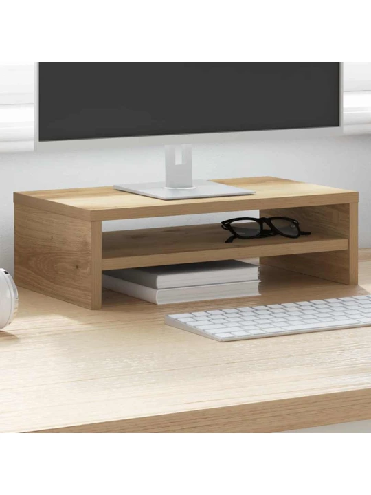 Stojan na monitor dub artisan 42x24x13 cm kompozitní dřevo