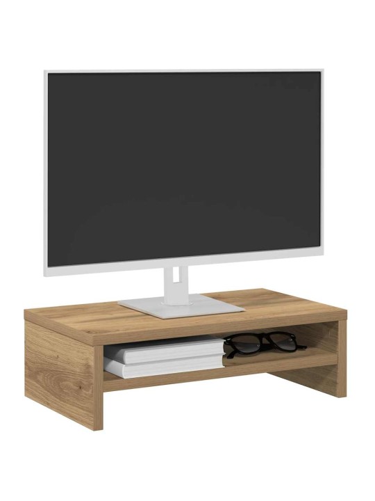 Stojan na monitor dub artisan 42x24x13 cm kompozitní dřevo