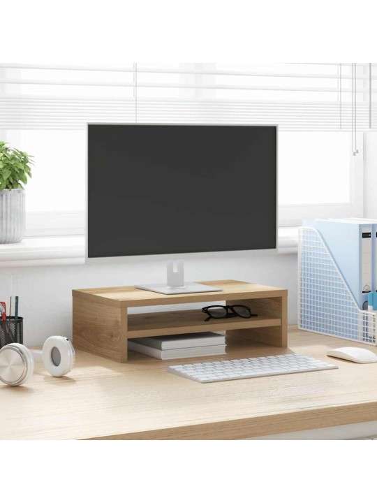 Stojan na monitor dub artisan 42x24x13 cm kompozitní dřevo