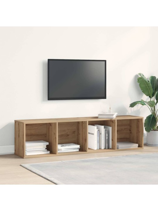 Knihovna / tv skříňka starého dřeva 36x30x143 cm kompozit