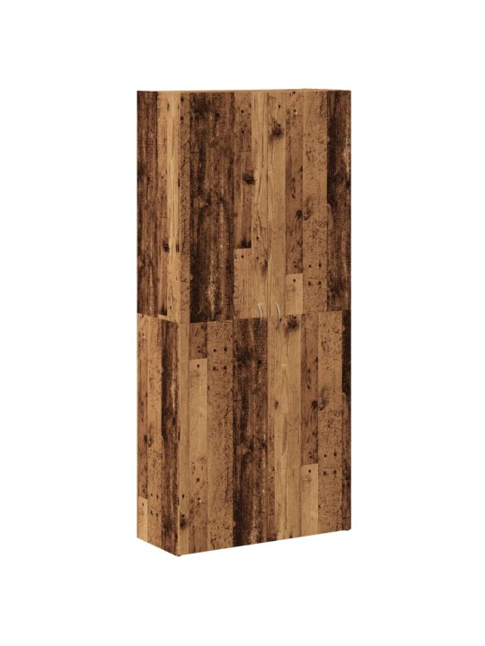 Botník old wood 80 x 35,5 x 180 cm kompozitní dřevo