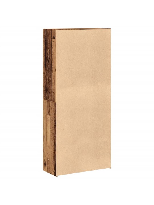 Botník old wood 80 x 35,5 x 180 cm kompozitní dřevo