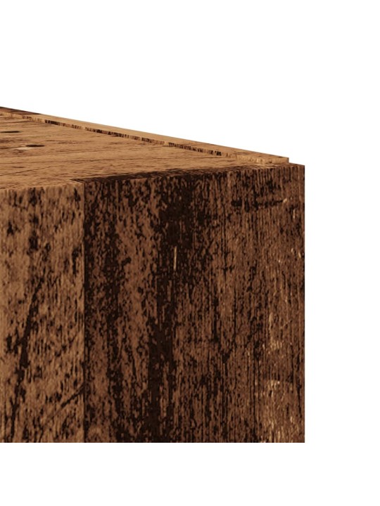 Botník old wood 80 x 35,5 x 180 cm kompozitní dřevo
