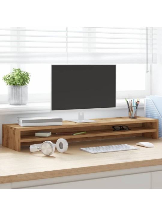 Stojan na monitor dub artisan 100 x 24 x 13 cm kompozitní dřevo