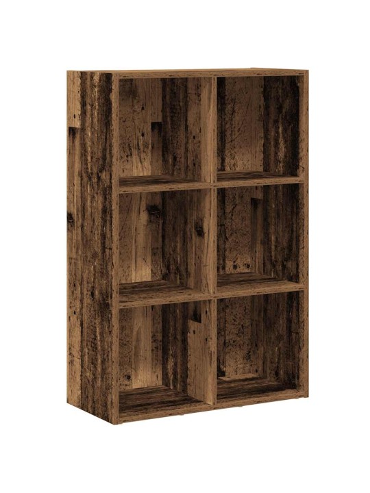 Knihovna/příborník staré dřevo 66 x 30 x 98 cm kompozitní dřevo