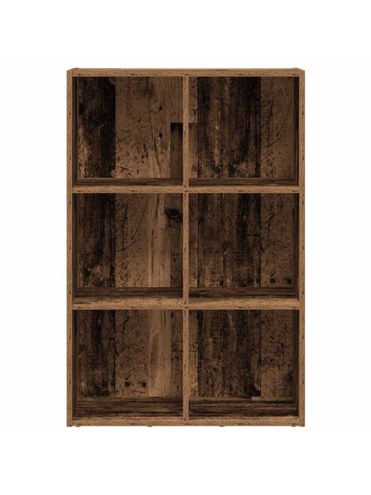 Knihovna/příborník staré dřevo 66 x 30 x 98 cm kompozitní dřevo