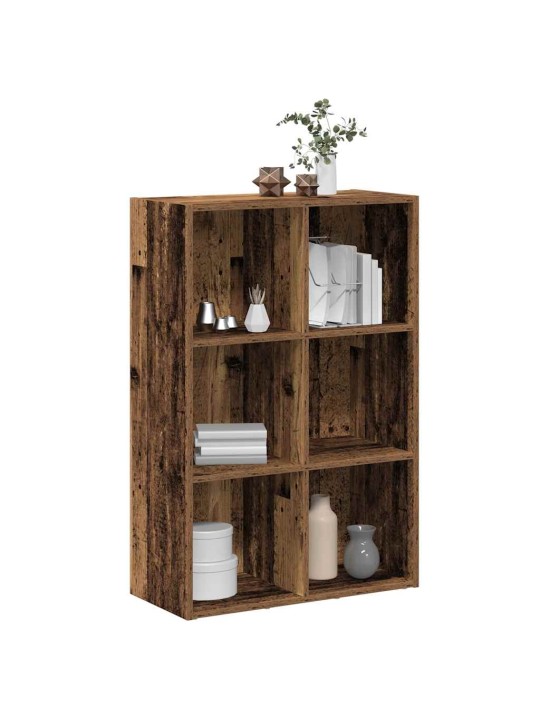 Knihovna/příborník staré dřevo 66 x 30 x 98 cm kompozitní dřevo