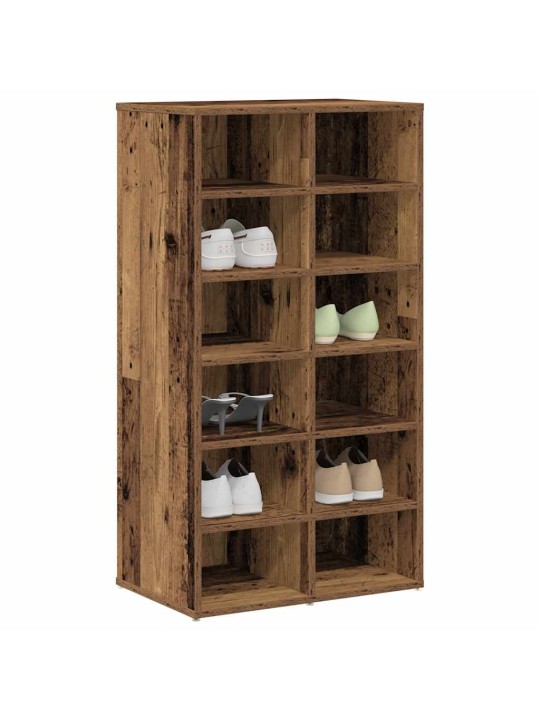 Botník old wood 54 x 34 x 100,5 kompozitní dřevo