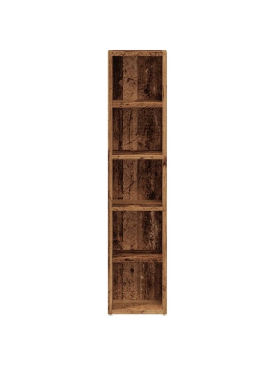 Skříňky na cd 2 ks old wood 21 x 16 x 93,5 cm kompozitní dřevo