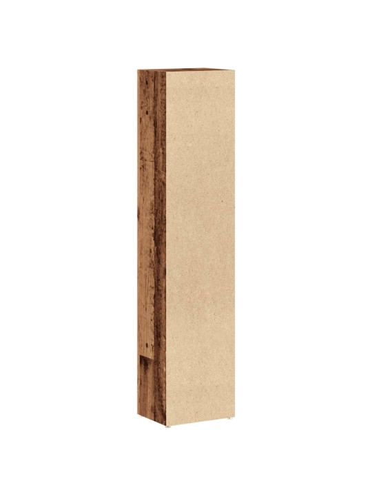 Skříňky na cd 2 ks old wood 21 x 16 x 93,5 cm kompozitní dřevo
