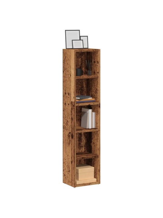 Skříňky na cd 2 ks old wood 21 x 16 x 93,5 cm kompozitní dřevo
