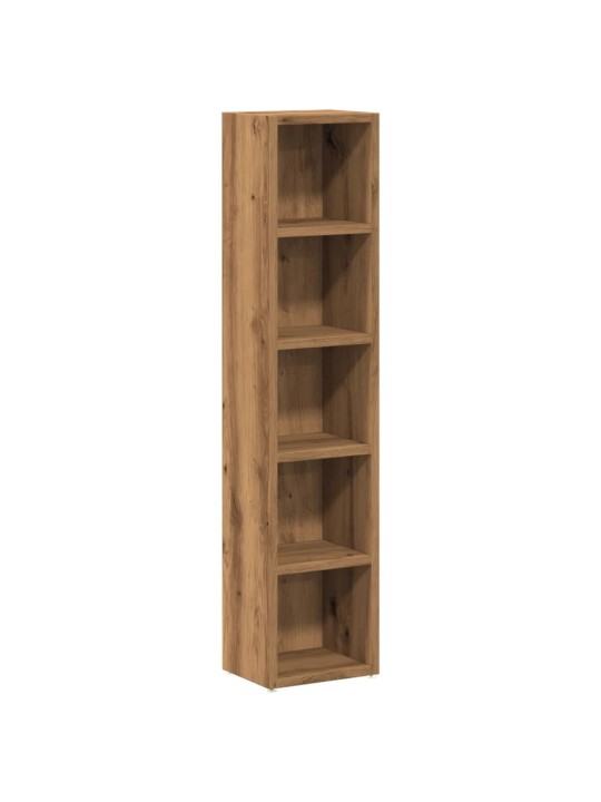 Skříňky na cd 2 ks dub artisan 21x16x93,5 cm kompozitní dřevo