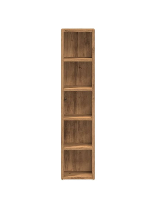 Skříňky na cd 2 ks dub artisan 21x16x93,5 cm kompozitní dřevo