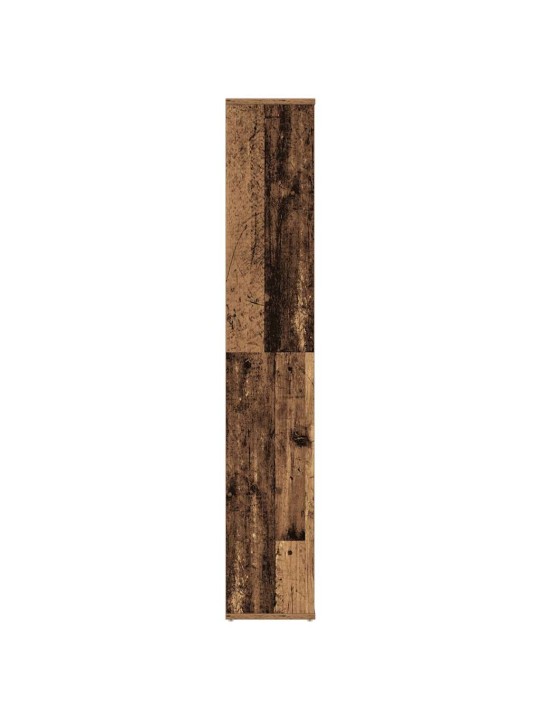 Knihovna/dělicí stěna old wood 100x24x140 cm kompozitní dřevo