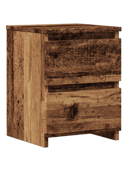 Noční stolky 2 ks old wood 30 x 30 x 40 cm kompozitní dřevo