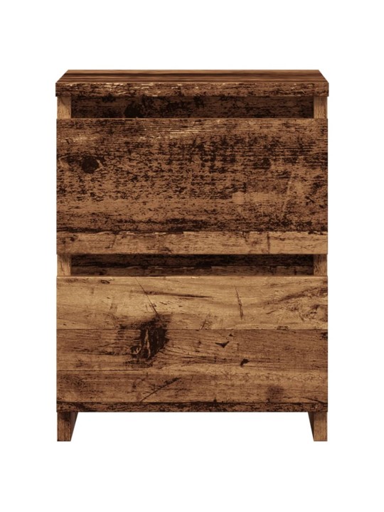 Noční stolky 2 ks old wood 30 x 30 x 40 cm kompozitní dřevo