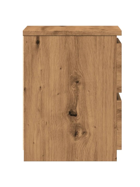 Noční stolek dub artisan 30 x 30 x 40 cm kompozitní dřevo