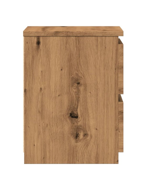 Noční stolky 2 ks dub artisan 30 x 30 x 40 cm kompozitní dřevo