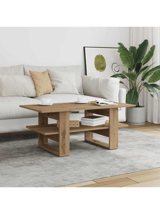 Konferenční stolek dub artisan 102x55x42 cm kompozitní dřevo