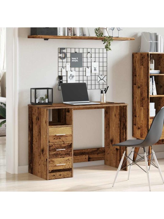 Psací stůl old wood 102x76x50 cm kompozitní dřevo