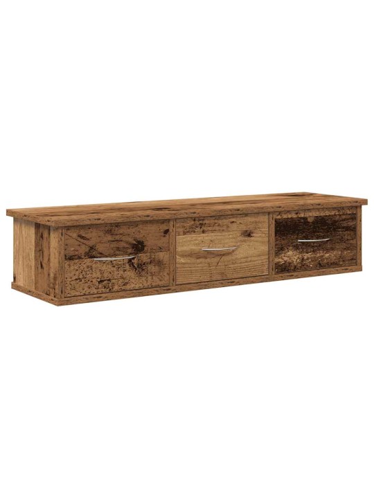 Nástěnná skříňka old wood 88 x 26 x 18,5 cm kompozitní dřevo