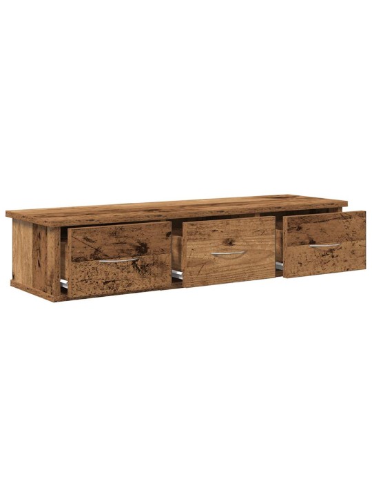 Nástěnná skříňka old wood 88 x 26 x 18,5 cm kompozitní dřevo