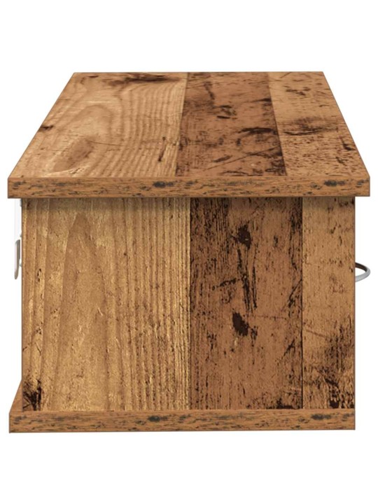 Nástěnná skříňka old wood 88 x 26 x 18,5 cm kompozitní dřevo