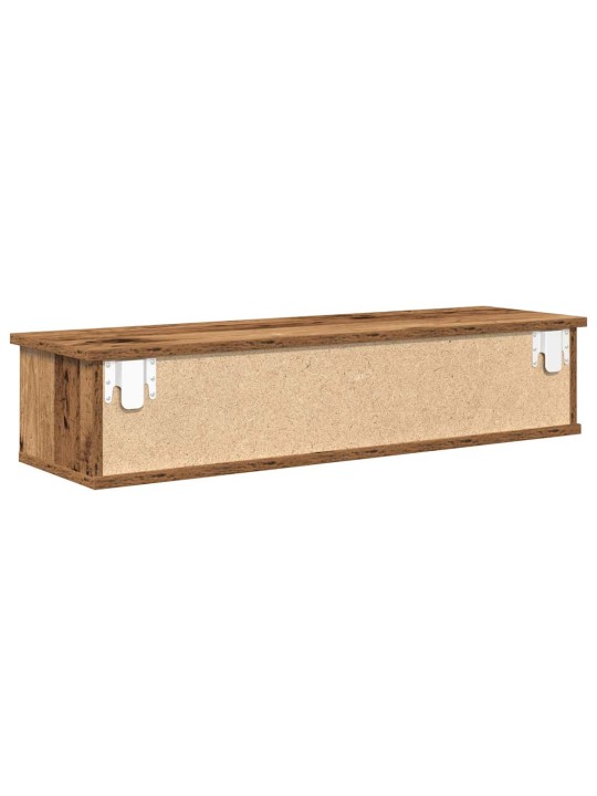 Nástěnná skříňka old wood 88 x 26 x 18,5 cm kompozitní dřevo